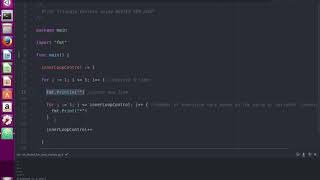 Go Golang Programming 18 - Print Triangle Pattern using NESTED FOR LOOP