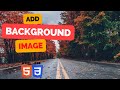 How To Add Background Image In HTML | HTML & CSS Tutorial