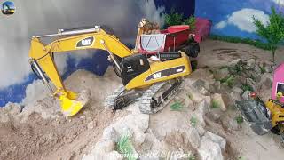 Best of RC Construction! RC Excavator Cat 336D Loading & RC Truck