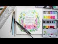 watercolor lettering quote time lapse process video motivational quotes and abstract watercolors