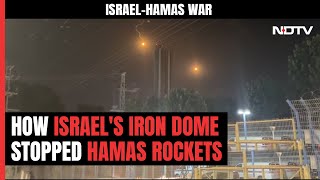 Israel-Hamas War | Israel's Iron Dome Intercepts Rockets Fired By Hamas From Gaza