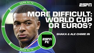 COMPLETELY WRONG! 😮 Ale DISPUTES Mbappe's claim that Euros are harder than World Cup | ESPN FC