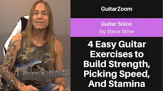4 Easy Guitar Exercises to Build Strength, Picking Speed, And Stamina | Guitar Solos Workshop