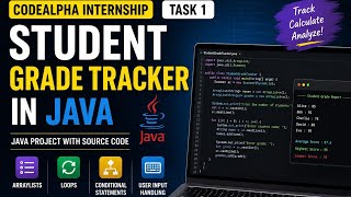 Student Grade Tracker | Java Project | CodeAlpha Java Programming Internship Task 1