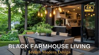 Chic Black Farmhouse Living: Transform Your Small Home \u0026 Backyard into a Stylish Modern Design