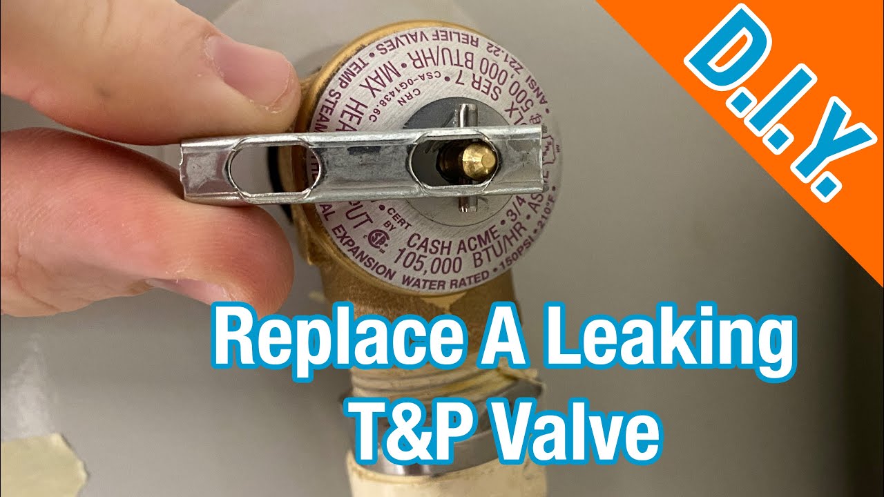 How To Replace Pressure Relief Valve On A Water Heater (T&P) - YouTube