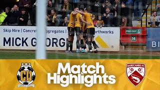 Match Highlights | Cambridge United 2-1 Morecambe
