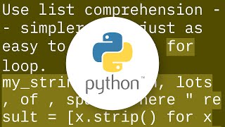Split by comma and strip whitespace in Python