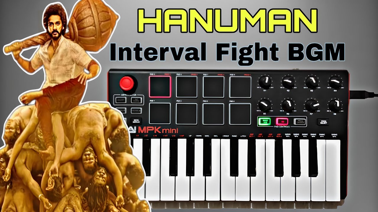 HanuMan Fight BGM | HanuMan Interval BGM | Piano Cover | Teja Sajja ...