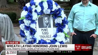 Wreath laying honoring civil rights icon John Lewis 5 years after his death
