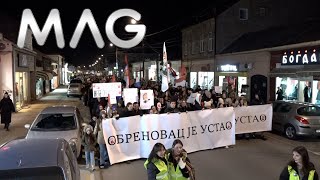 Obrenovački gimnazijalci organizovali još jednu protestnu šetnju