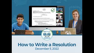 How to Write a MUN Resolution