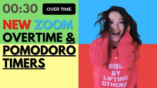 (NEW) Zoom MP4 Ready-to-Use Timers: Pomodoro, Countdown, Count-up, Overtime Timers Update #zoom