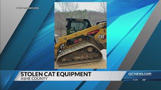 CAT construction equipment stolen in Ashe County