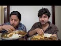 eating blood with my mom @krishnaveninagineni foodchallenge funny youtube