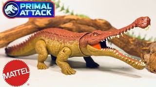 Mattel Primal Attack Sarcosuchus Massive Biters Review!!! Jurassic World