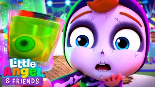 Don't be Afraid of Monster Snacks Baby John! | Little Angel And Friends Kid Songs