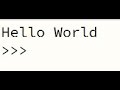 Hello World - Python