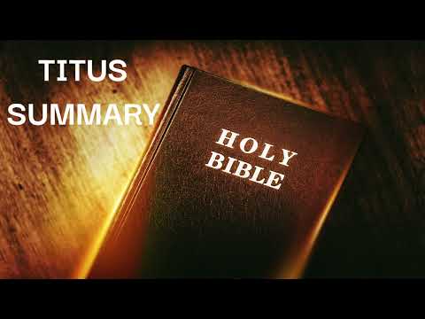 The Book Of TITUS Summary Overview In The Bible | Bible Summary Of ...