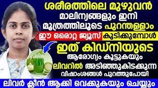 ഈ ഒരൊറ്റ ജ്യൂസ് കുടിക്കുന്നതിലൂടെ ശരീരത്തിലെ മുഴുവൻ മാലിന്യങ്ങളും മൂത്രത്തിന്റെ രൂപത്തിൽ കളയാം