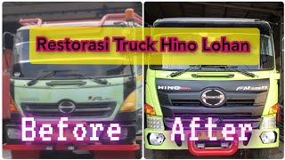 Restorasi Truck Hino Lohan - Finish Repaint \u0026 Modifikasi (Before \u0026 After)