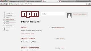 Install Modules using Node.js NPM