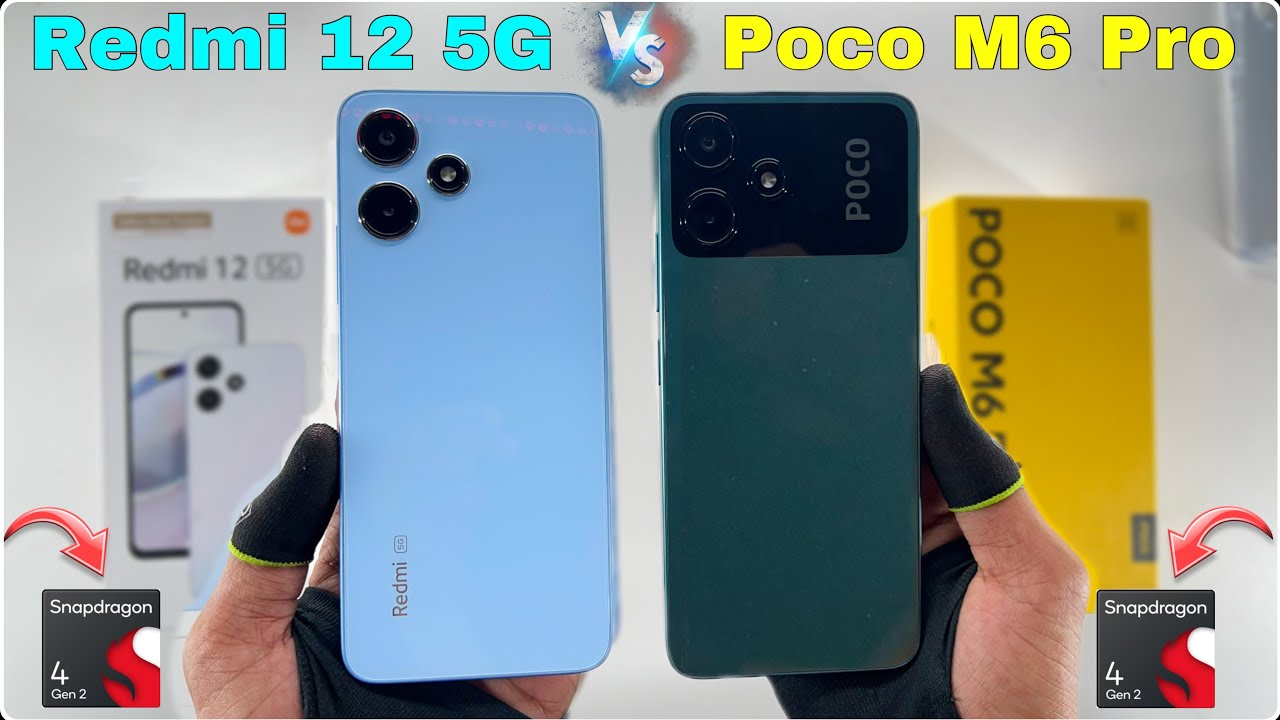 Redmi 12 5G VS Poco M6 Pro 5G Comparison All Features And Speed Test ...