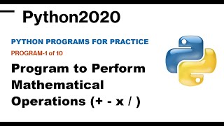Python Programs for Practice 1 | Python Programming | Python for Beginners | Python Tutor