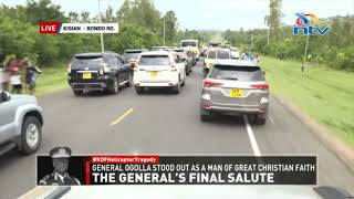 General Francis Ogolla's convoy briefly stops at Kombewa market over protocol breach