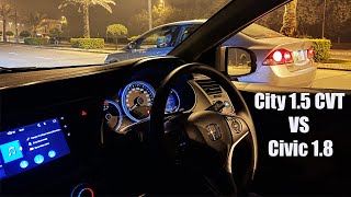 City 1.5 CVT 2021 VS Civic 1.8 Prosmatec (Reborn)