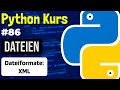 Reading & writing XML with Python - 086 - Python course (German)