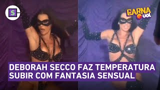 Deborah Secco se transforma em Tiazinha e sensualiza no Carnaval