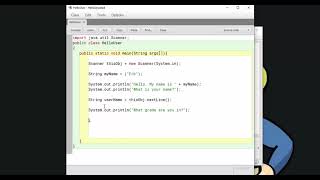 Coding in Java Episode 2 Getting User Input