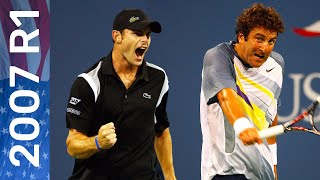 Andy Roddick vs Justin Gimelstob Full Match | US Open 2007 Round 1
