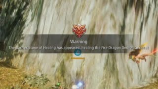 #mir4 Warning The Barrier Stone Of Healing Has appeared healing The Fire Dragon Demon General