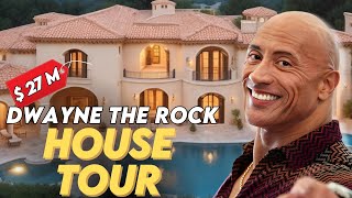 Dwayne The Rock Johnson | House Tour | INSIDE His $27 M Beverly Hills Home \u0026 MORE