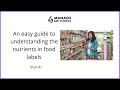 How to read food labels? FSSAI food labeling series - Part-4