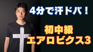 4分で汗ドバ！初中級エアロビクス3