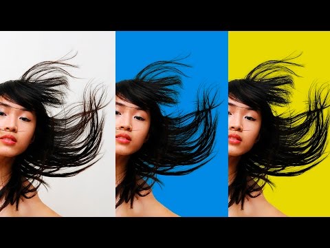 How to select and cut out hair in photoshop to change background How to select and cut out hair in photoshop to change background