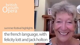 The French language, with Dame Felicity Lott and Jack Holton | BYO Summer Festival 2020