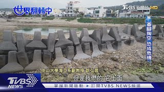 【世界翻轉中】消波塊防護海岸成過去式? 兼具景觀.生態工法成趨勢｜TVBS新聞