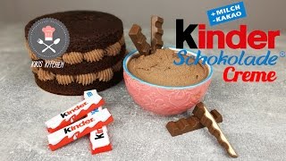 Kinder Riegel Tortencreme \u0026 Frosting | Füllung | Schokofrosting