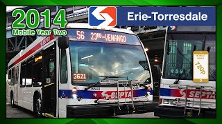 SEPTA Buses at Erie-Torresdale in 2014