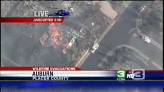 Wildfire Tears Through Auburn Neighborhood