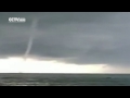 rare waterspout weather phenomenon seen in yantai