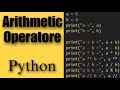 Python Arithmetic Operators: Mastering Arithmetic Operations in Python