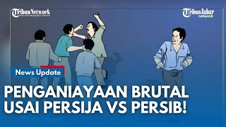 BRUTAL LAGI! Suporter Dikeroyok Membabi Buta usai Laga Persija vs Persib di Stadion Patriot