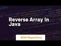 reverse array in java