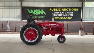 1952 Farmall Super M Farm Tractor For Virtual Online Auction March 11, 2023