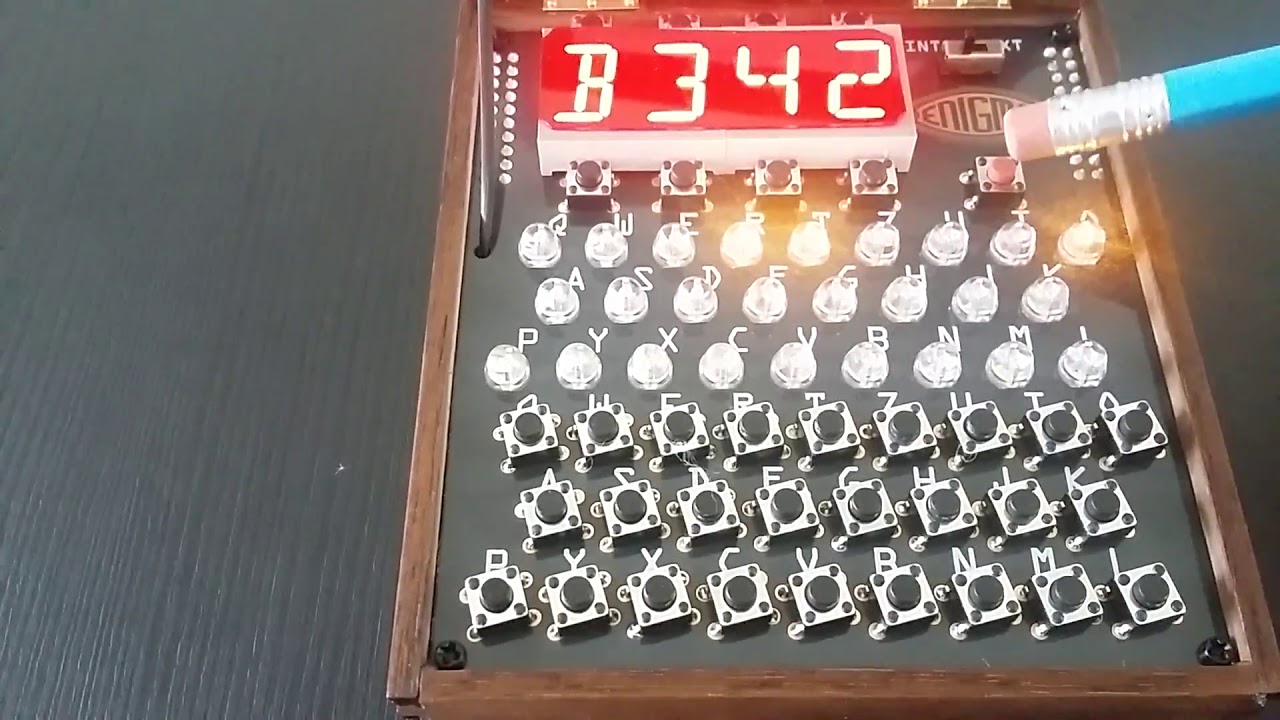 PicoEnigma Enigma Machine Simulator Demonstration Video. - YouTube